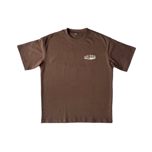 SHELLY COTTON TEE CHOCOLATE