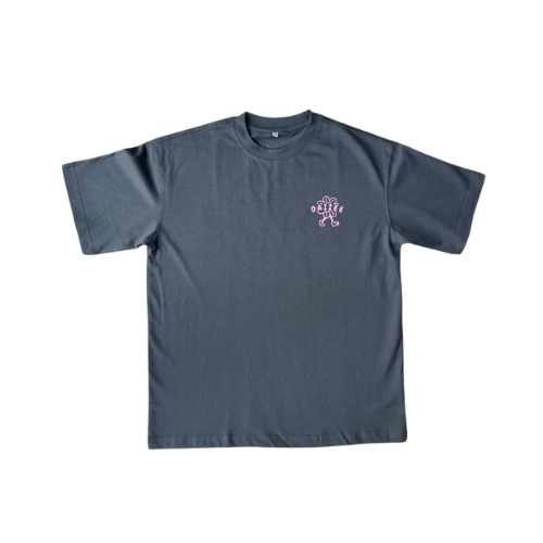 LAZY DAIZEE COTTON TEE PEBBLE