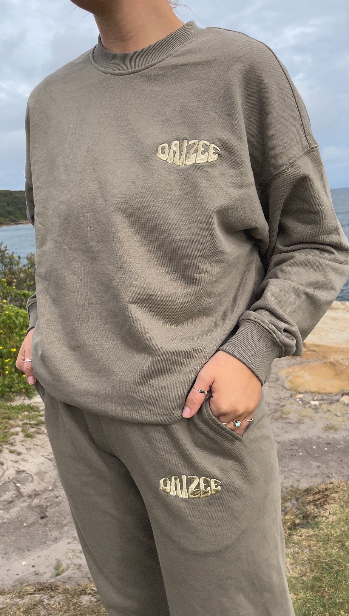 SHELLY TERRY COTTON SWEATPANTS PISTACHIO