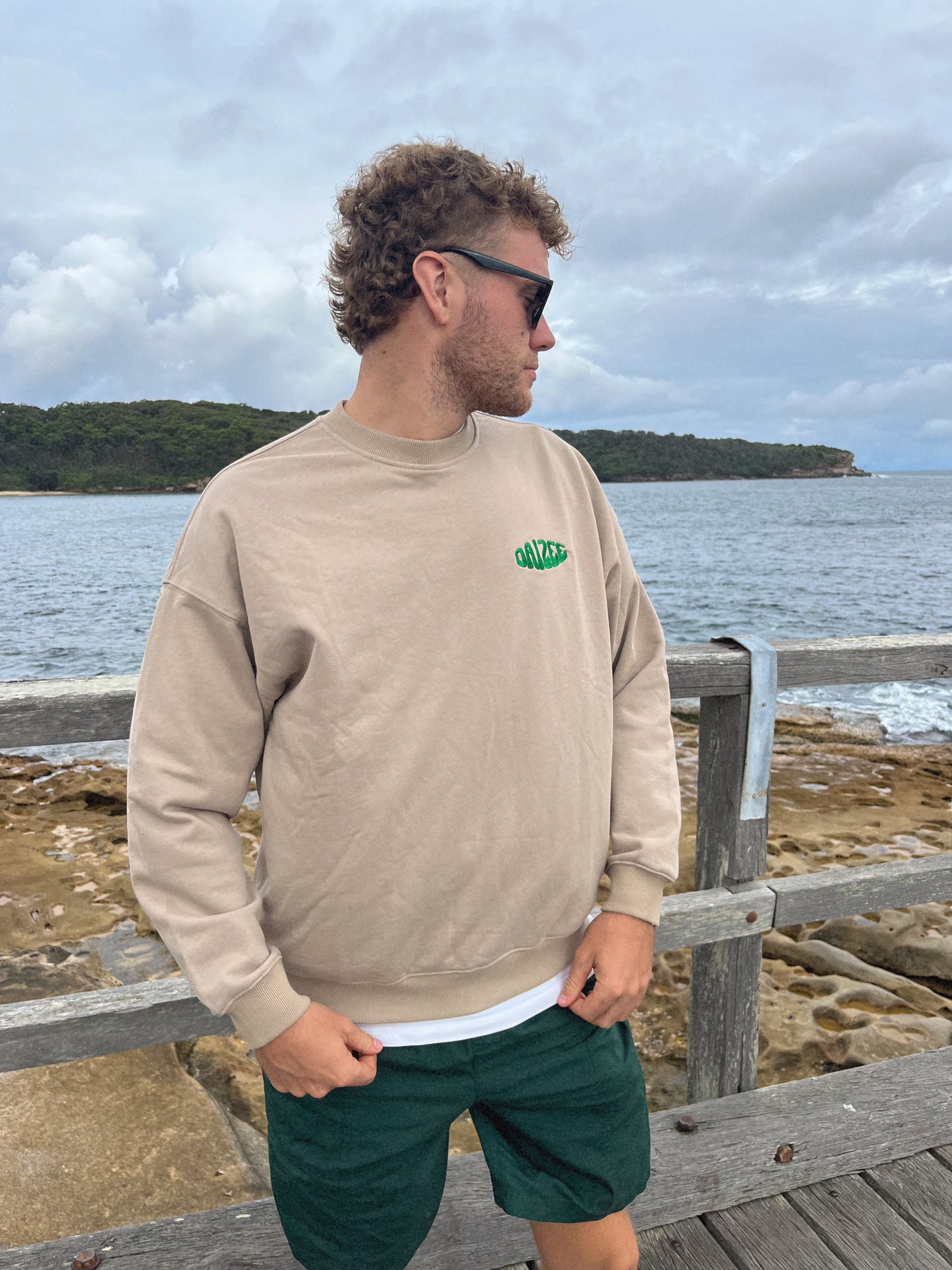 SHELLY TERRY COTTON SWEATSHIRT SAND