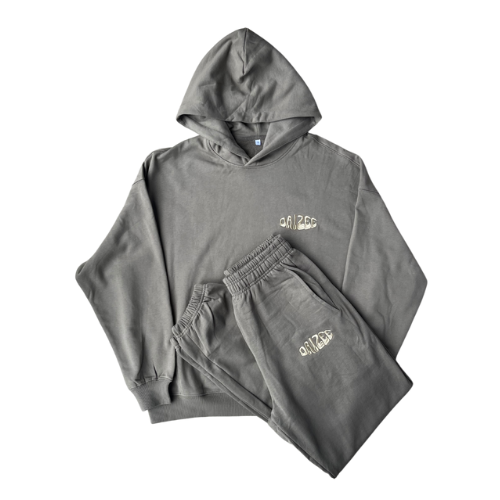 SHELLY TERRY COTTON HOODIE PISTACHIO