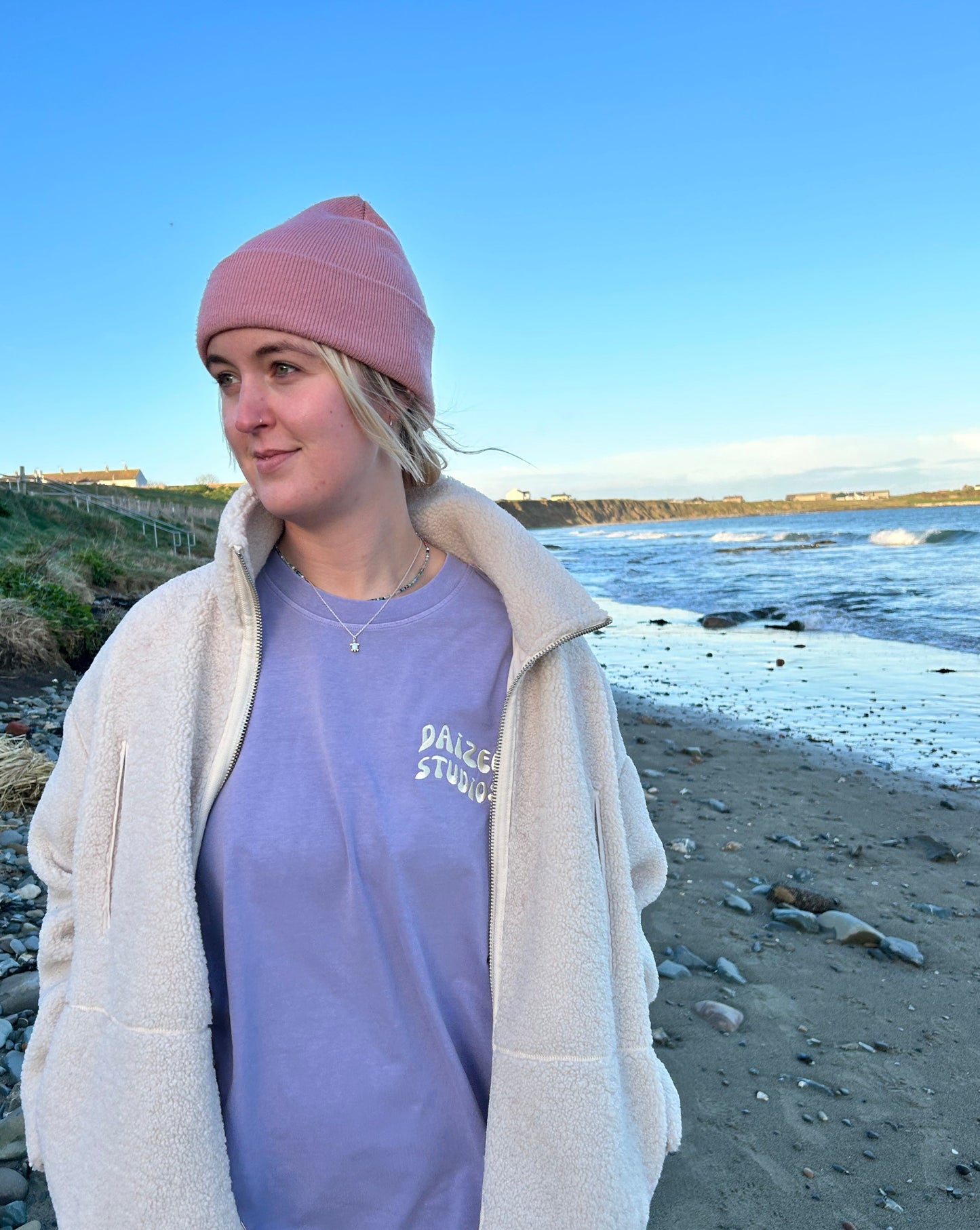 WAVE COTTON TEE PURPLE